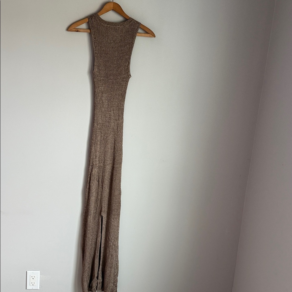 DISSH Zanthe Choc Marle Knit Maxi Dress large - Picture 6 of 12